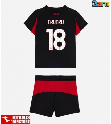 AC Milan Christopher Nkunku #18 Hemmatröja Barn 2025-26 Kortärmad (+ Korta byxor)